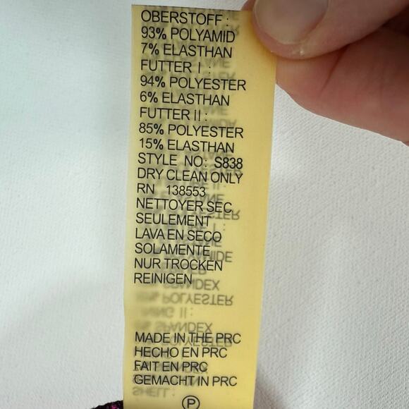 Retro Nue by Shani Colorblock Sheath Dress Women’s 8 Pink Red Black - Picture 9 of 9